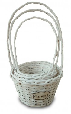 Cesta home blanca s/3