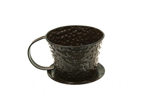 Cache-pot petite tasse marron