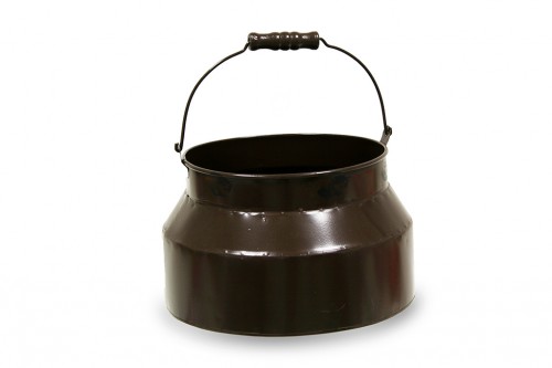 Cache-pot tasse marron