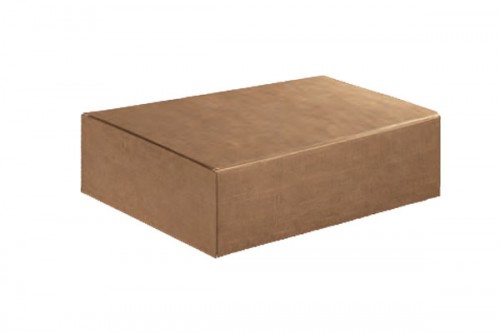Caja 4 botellas carton kraft