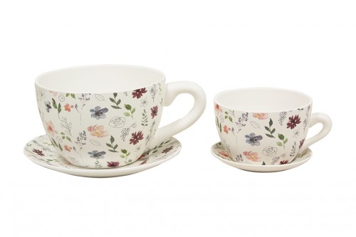 Gänseblümchen Pflanzer Tasse s / 2