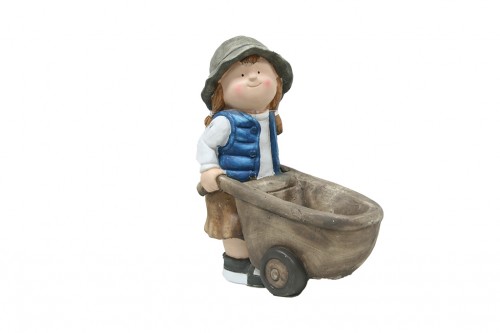 Flowerpot girl with vest