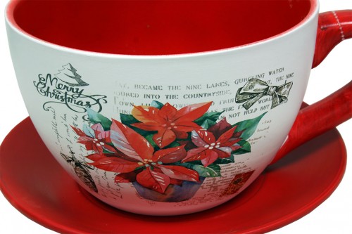 Christmas cup planter - fantasy s/2