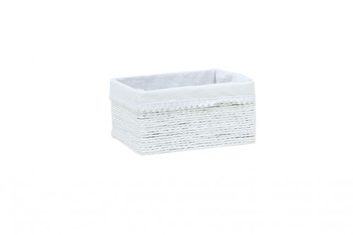 Cajoneras de tiras de papel blanco c/ tela blanca