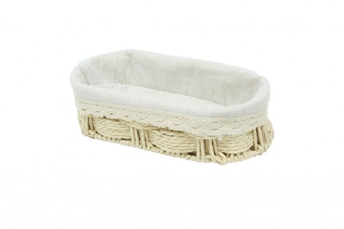 Oval fabric basket