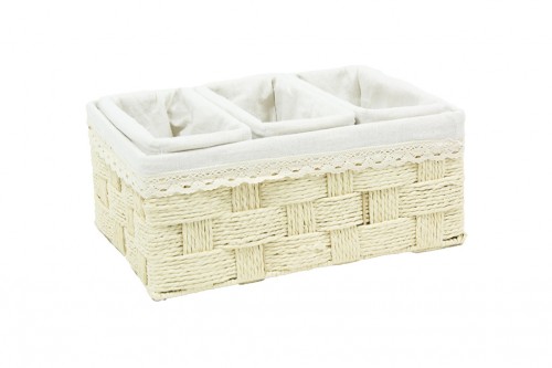 Multiple fabric basket s/4