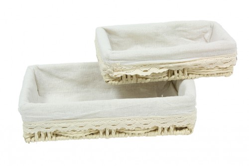 Plateau double tissu s/2