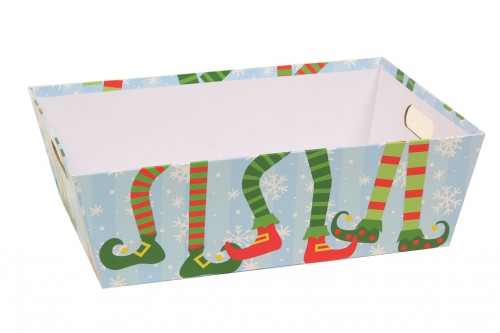 Caja cartón pies elfos