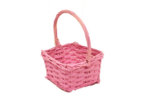 Cesta square rosa