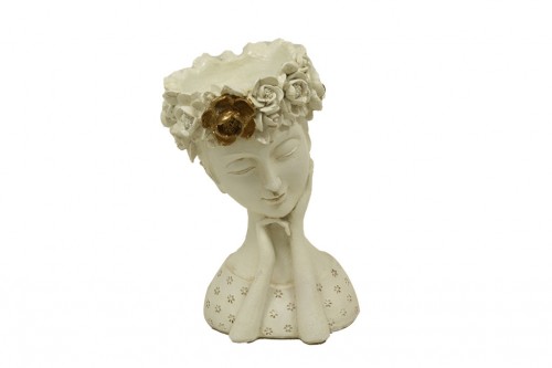 Ceramic figure rose woman