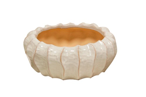 Macetero ceramica redondo