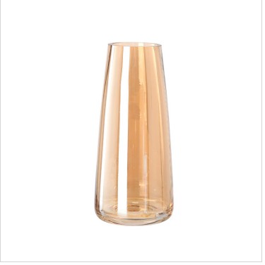 Jarron de cristal marron liso