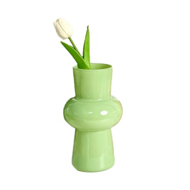 Vase en Verre Vert Trois Formes