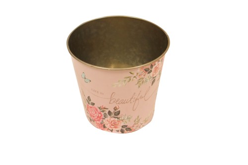 Macetero rosa pastel
