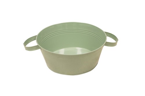 Macetero macetero verde con asas