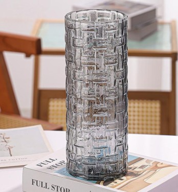 Jarrón para flores gris