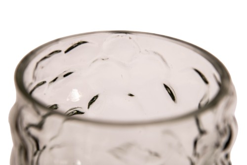 Jarrón transapente con relieve