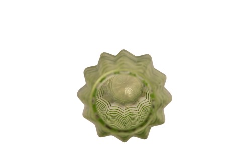 Jarrón redondo verde