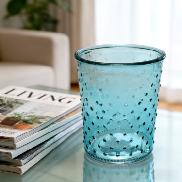 Jarrón para flores azul