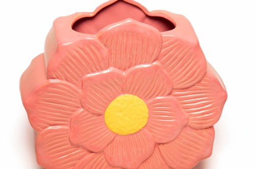Macetero cerámica flor