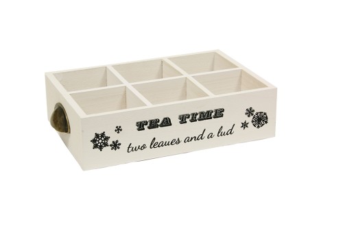Caja de madera tea time