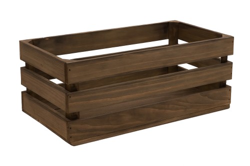 Caja de tablas de madera