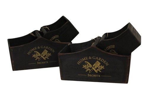 Cajas de madera con asa