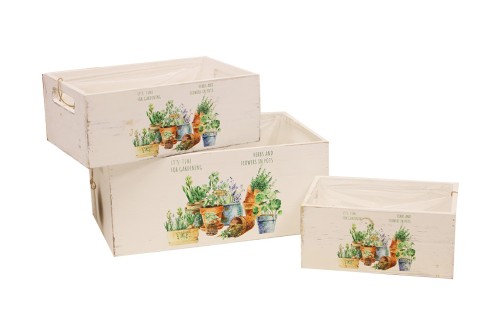 Maceteros de madera jardin de suculentas