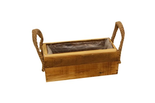Macetero madera rectangular