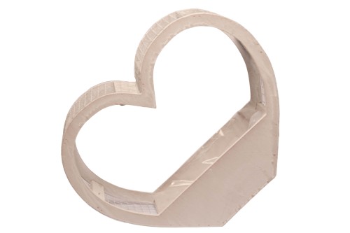 Macetero madera corazon