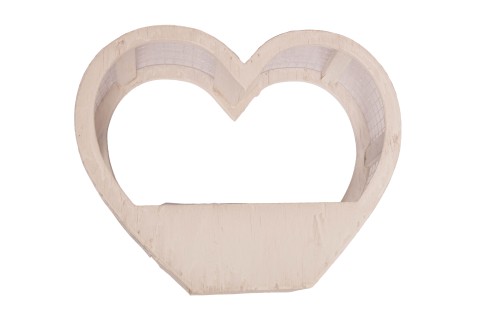 Macetero madera corazon