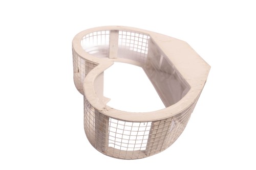 Macetero madera corazon