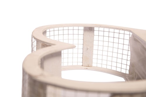 Macetero madera corazon