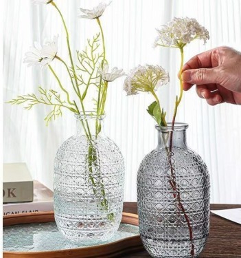 Jarrón para flores gris