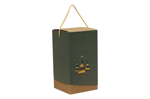 Caja de carton arbol de navidad