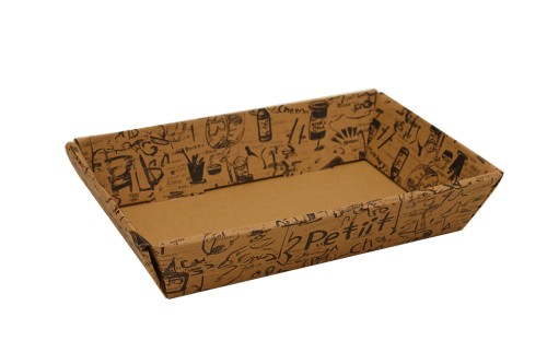 Bandeja de carton kraft 