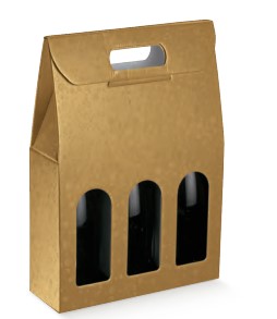 Botellero 3 bot. Oro