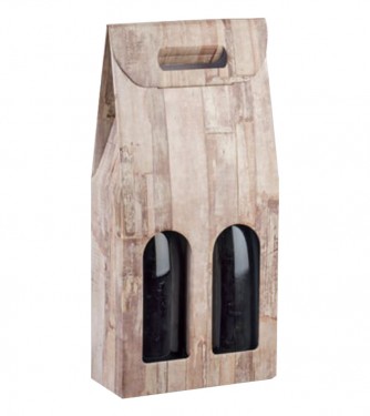 Porte-bouteilles en bois 2bot