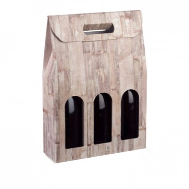 Porte-bouteilles en bois 3bot