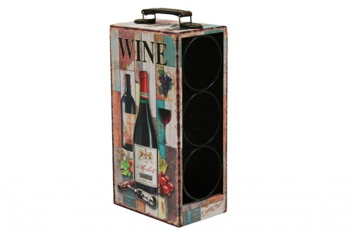 Wooden bottle rack - wine (3 bottles)