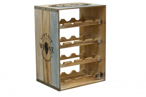 Wooden bottle rack - vinegal wine (12 bottles)