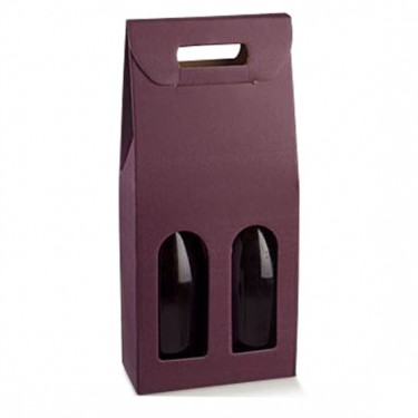 Porte-bouteilles violet 2 bot.