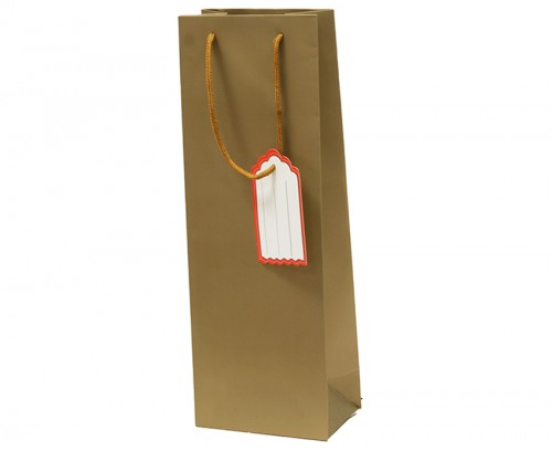 Smooth brown wine bag