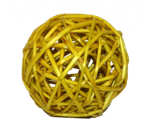 Boule décor jaune