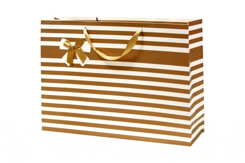 Brown striped bag