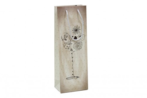 Bolsa de vino antique flower cup