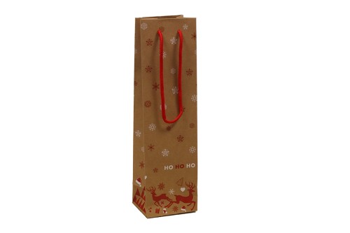 Bolsa de carton navideña pequeña