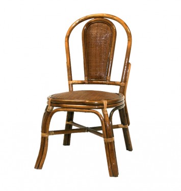 Silla caña lacada