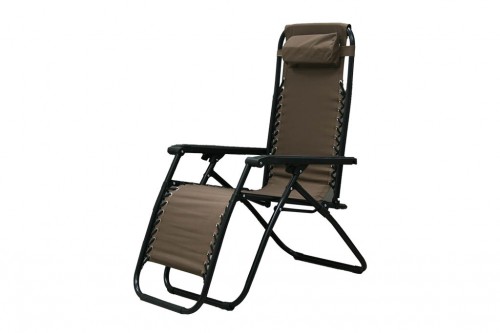 Brown zero gravity chair