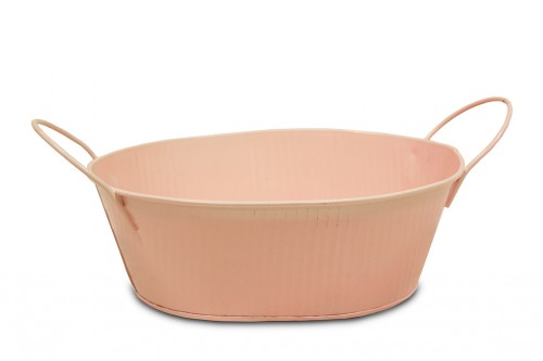 Pale pink brass tray